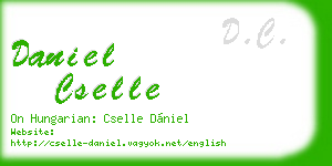 daniel cselle business card